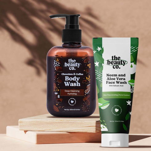 the beauty co Rejuvenation Kit | Body Wash and Face Wash and Lemongrass Essential Oil